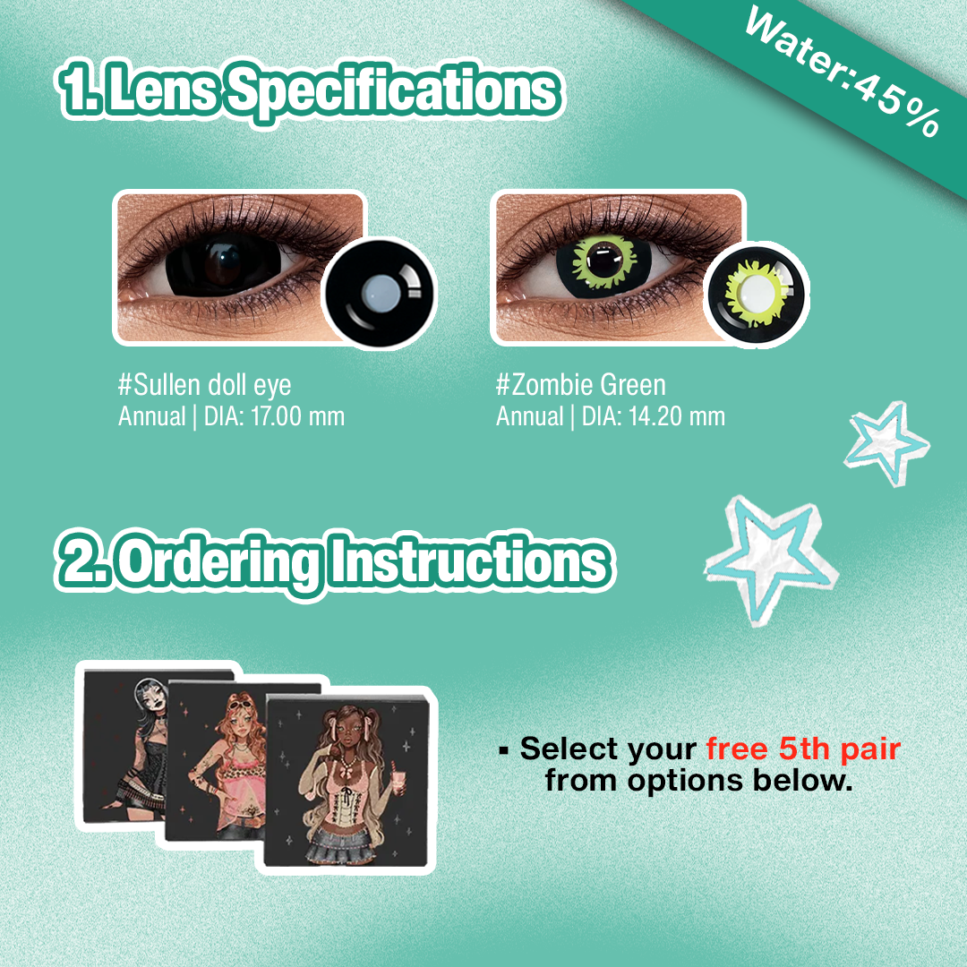 3 Pairs X Green Devil Set (Customized✨) 