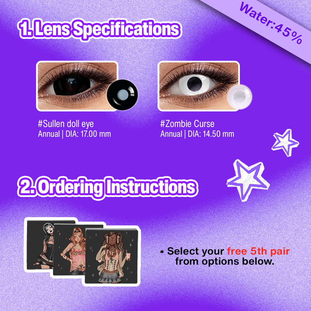 3 Pairs X Eye Enlarging Set (Customized✨) 