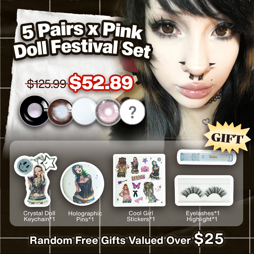 5 Pairs x Pink Doll Festival Set l Pink l Doll l 1 Year (Customized✨)