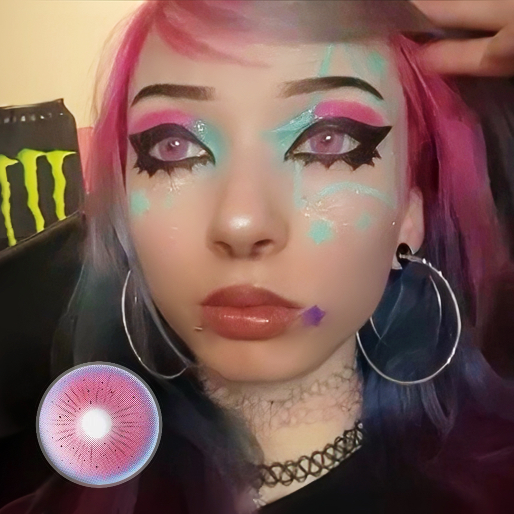 gummibearhair X Pink Star Contact Lenses | Doll | 1 Year