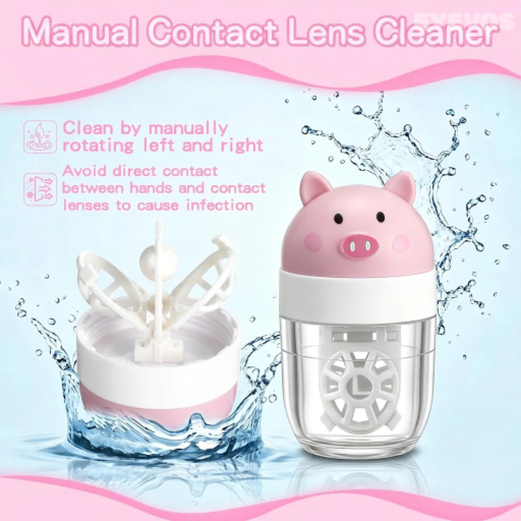 EYEVOS Piglet Manual Handheld Contact Lens Cleaner