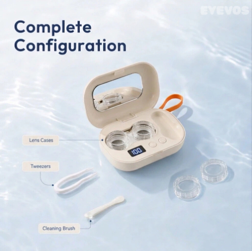 EYEVOS Sparkle Automatic Ultrasonic Contact Lens Cleaner