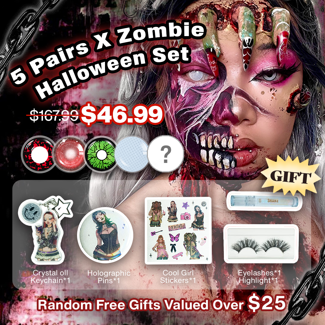 5 Pairs X Zombie Halloween Set (Customized✨)