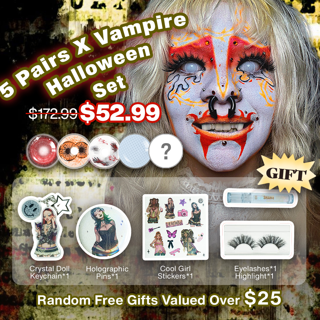 5 Pairs X Vampire Halloween Set | Bigger (Customized✨)