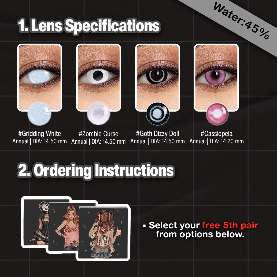 5 Pairs X 17mm Pink Queen Set (Customized✨) 