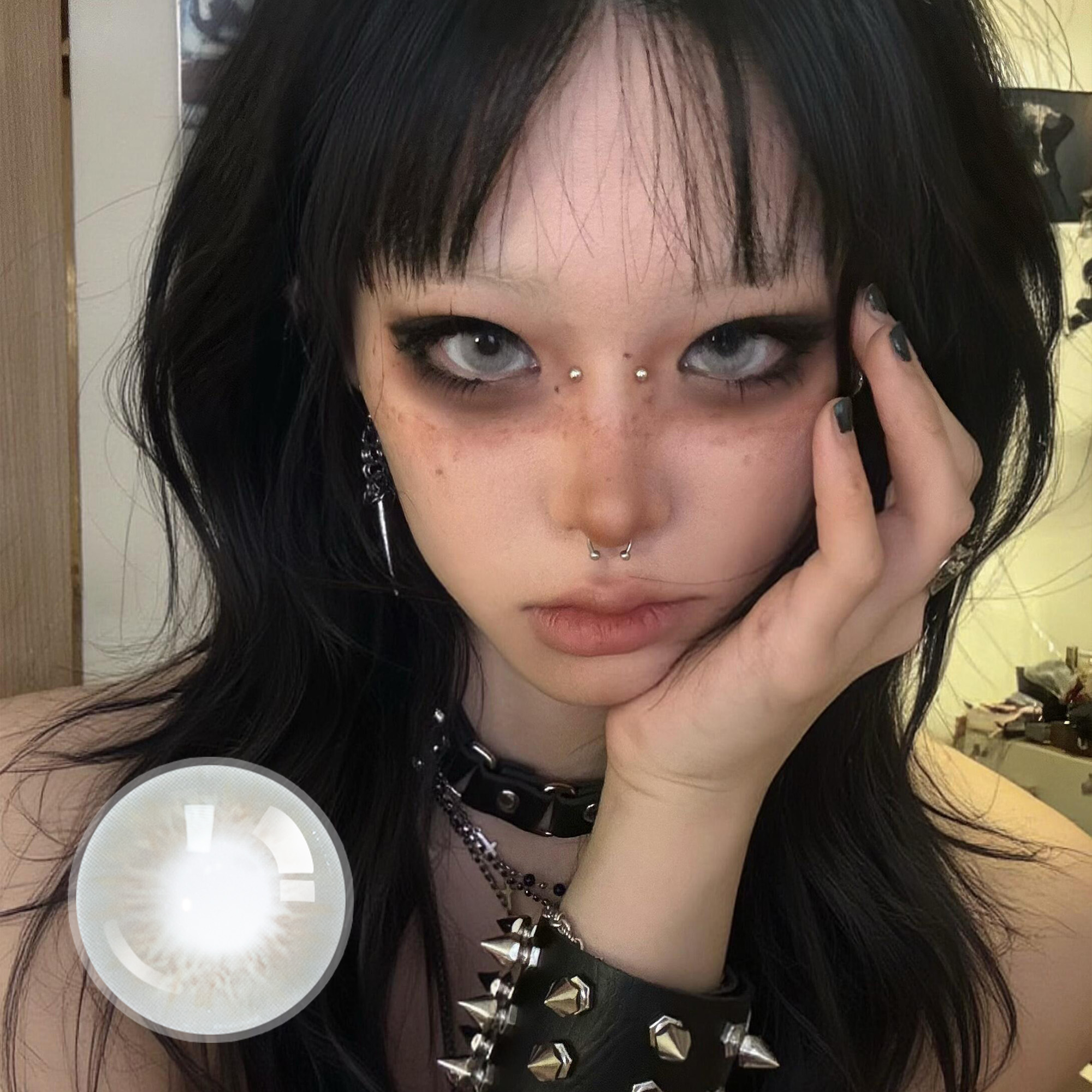 Sin Grey Contact Lenses