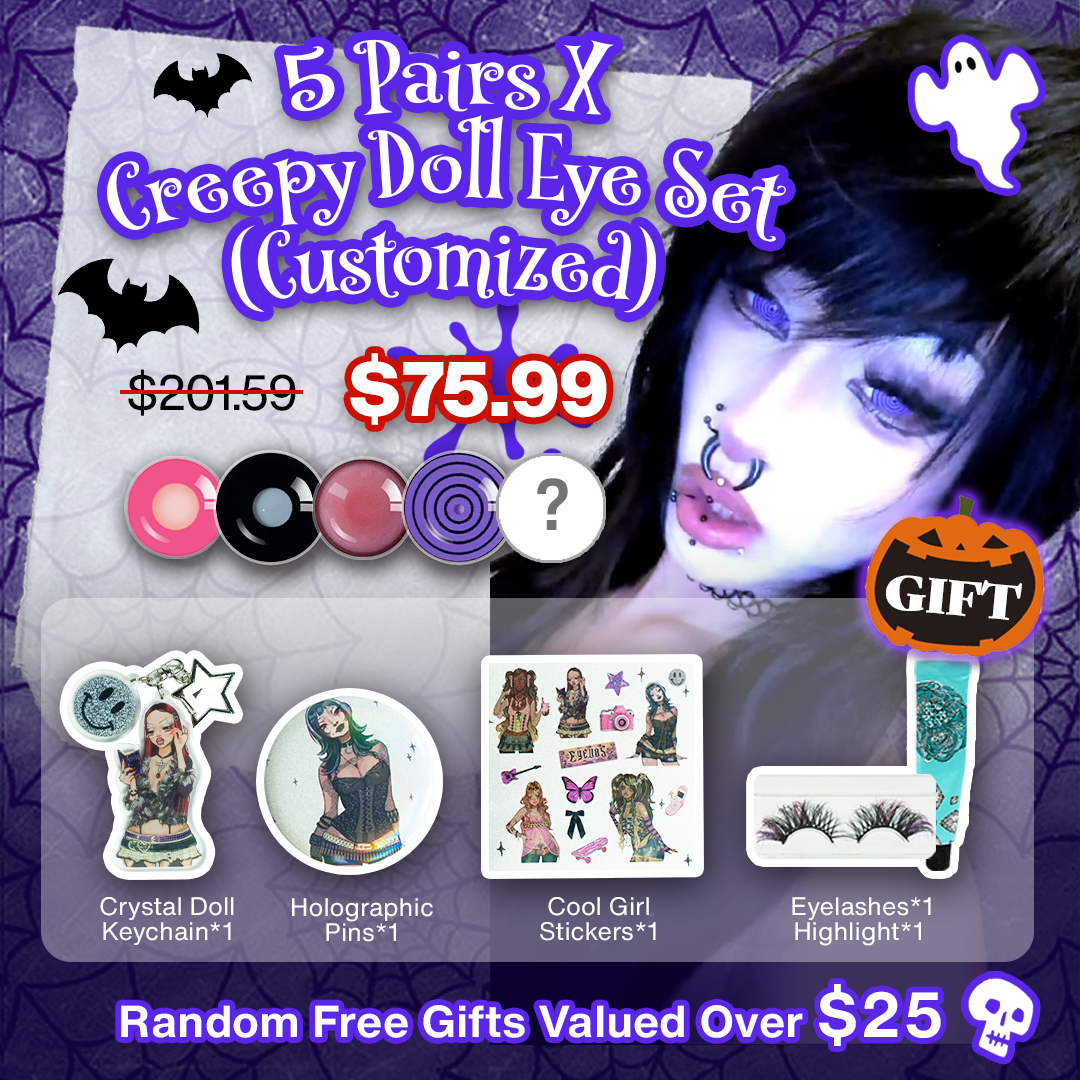 5 Pairs X Creepy Doll Eye Set (Customized✨)