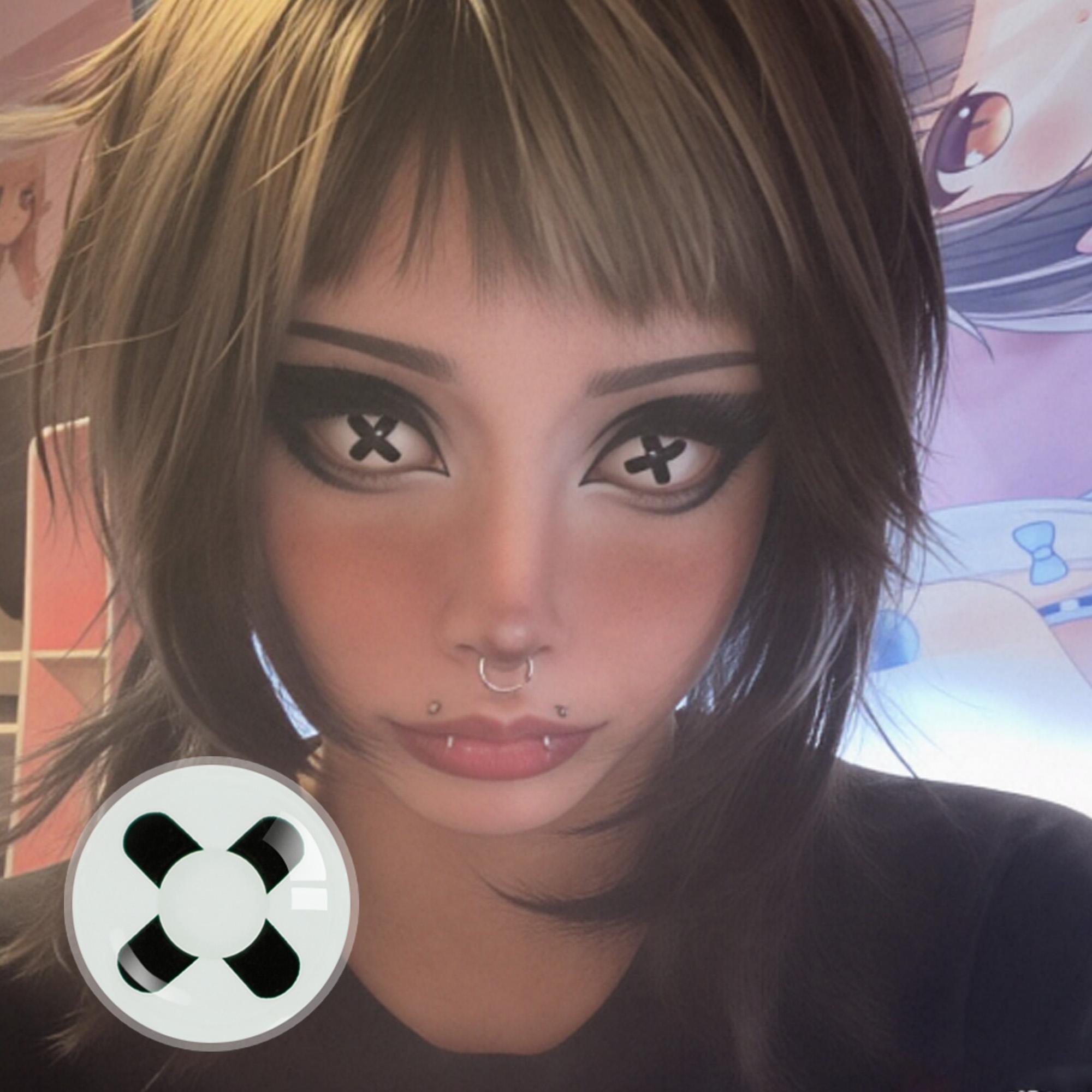 nomkittii X Dead Contact Lenses