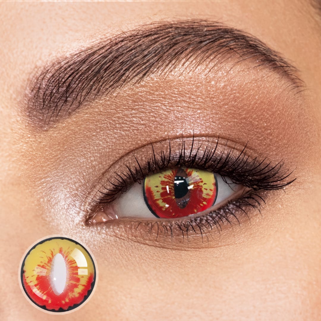 Gothamdemon's Yellow Dragon II Contact Lenses
