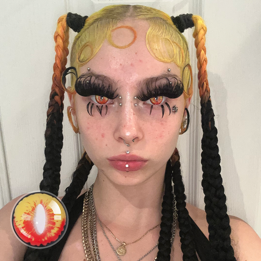 Gothamdemon's Yellow Dragon II Contact Lenses