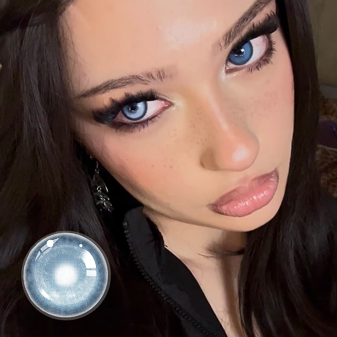 Bvbymvrii's's Blue Lychee Contact Lenses