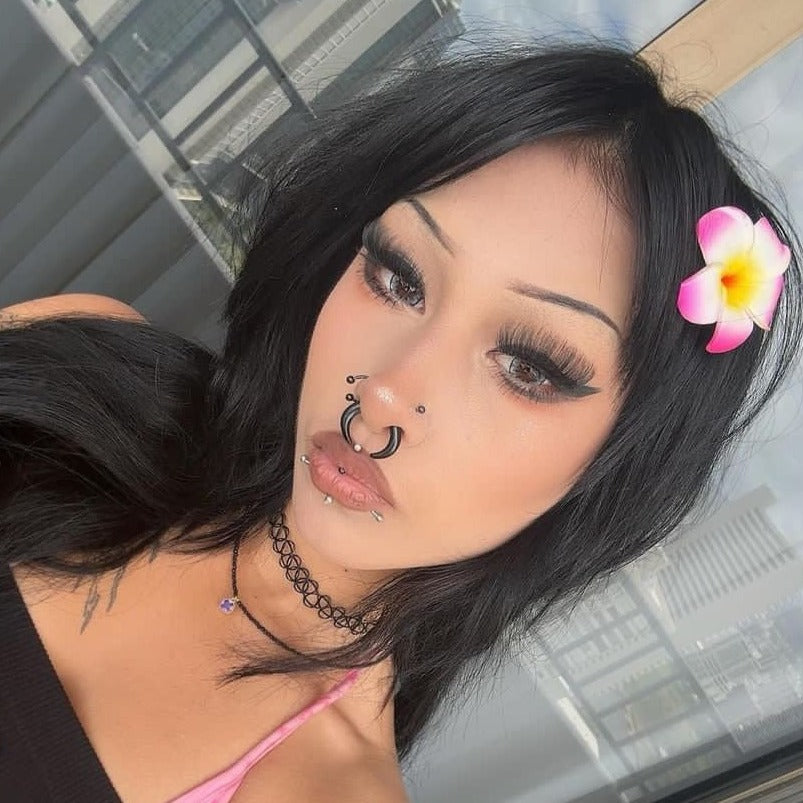 Grey Dahlia Contact Lenses(12 months of use)