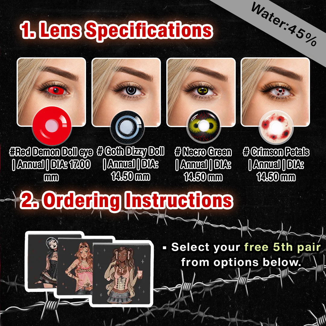 5 Pairs X Haunted Witch Halloween Set | 17mm (Customized✨)
