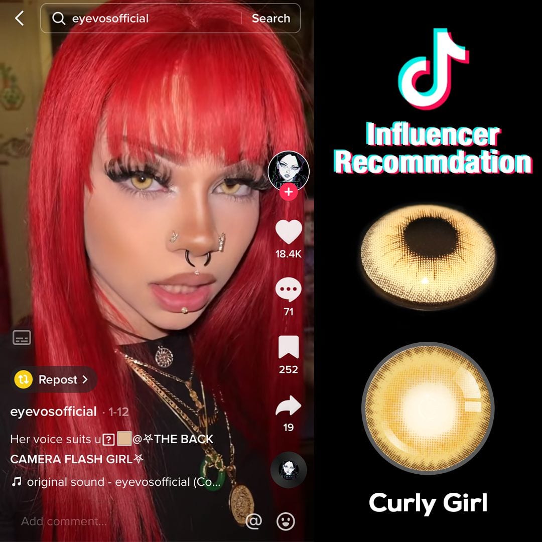 Curly Girl Contact Lenses