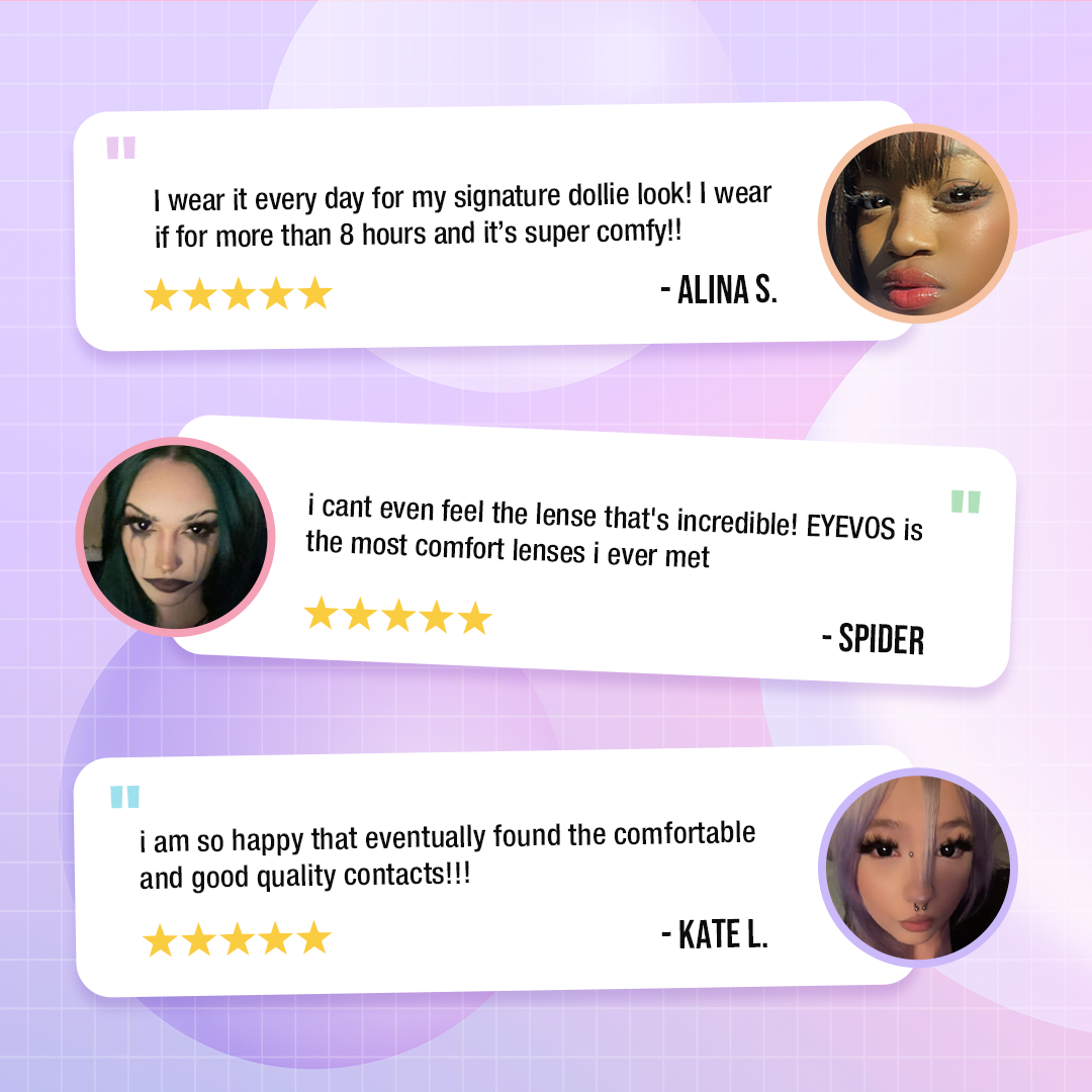 Linn's Dollie Darknight Black Contact Lenses