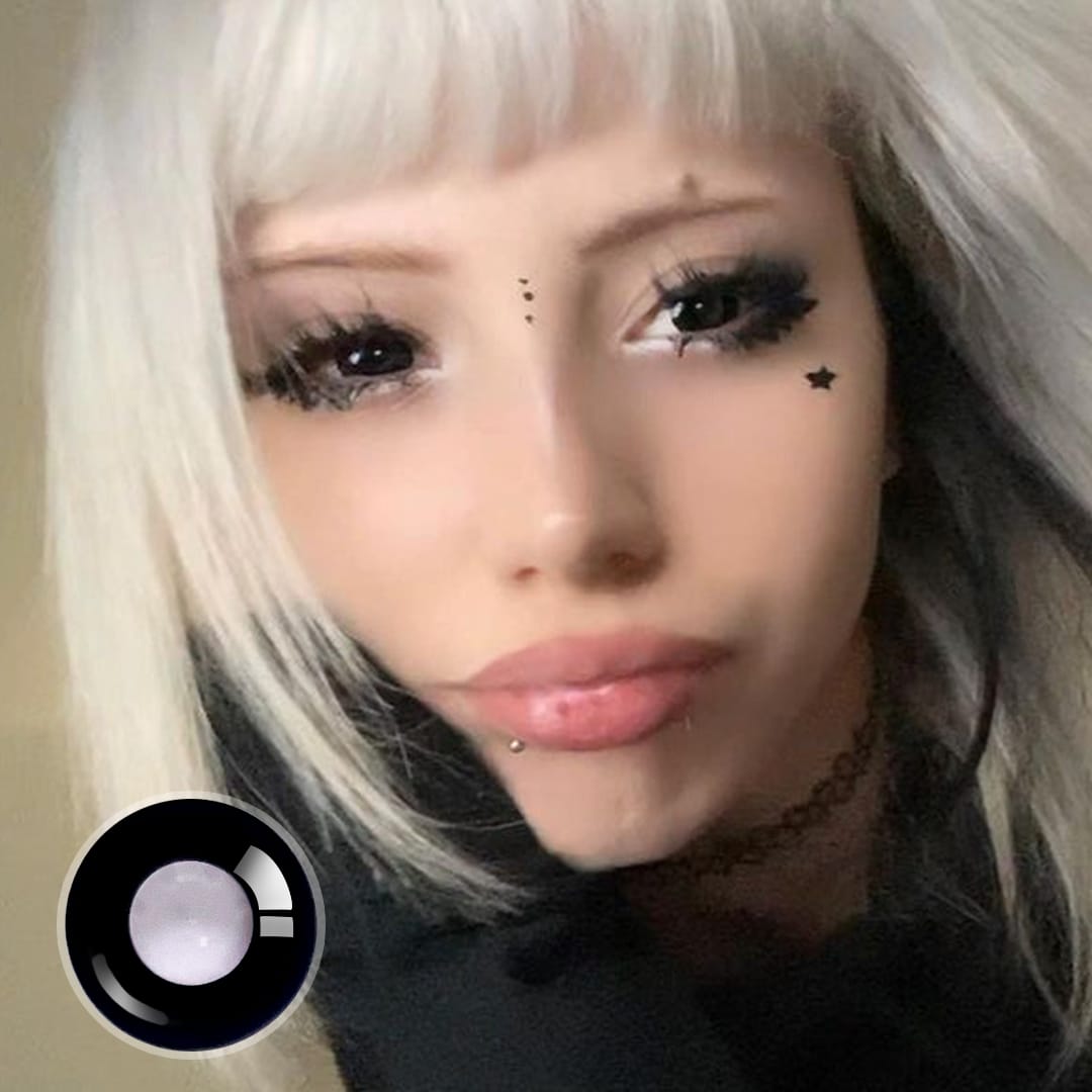 Linn's Dollie Darknight Black Contact Lenses