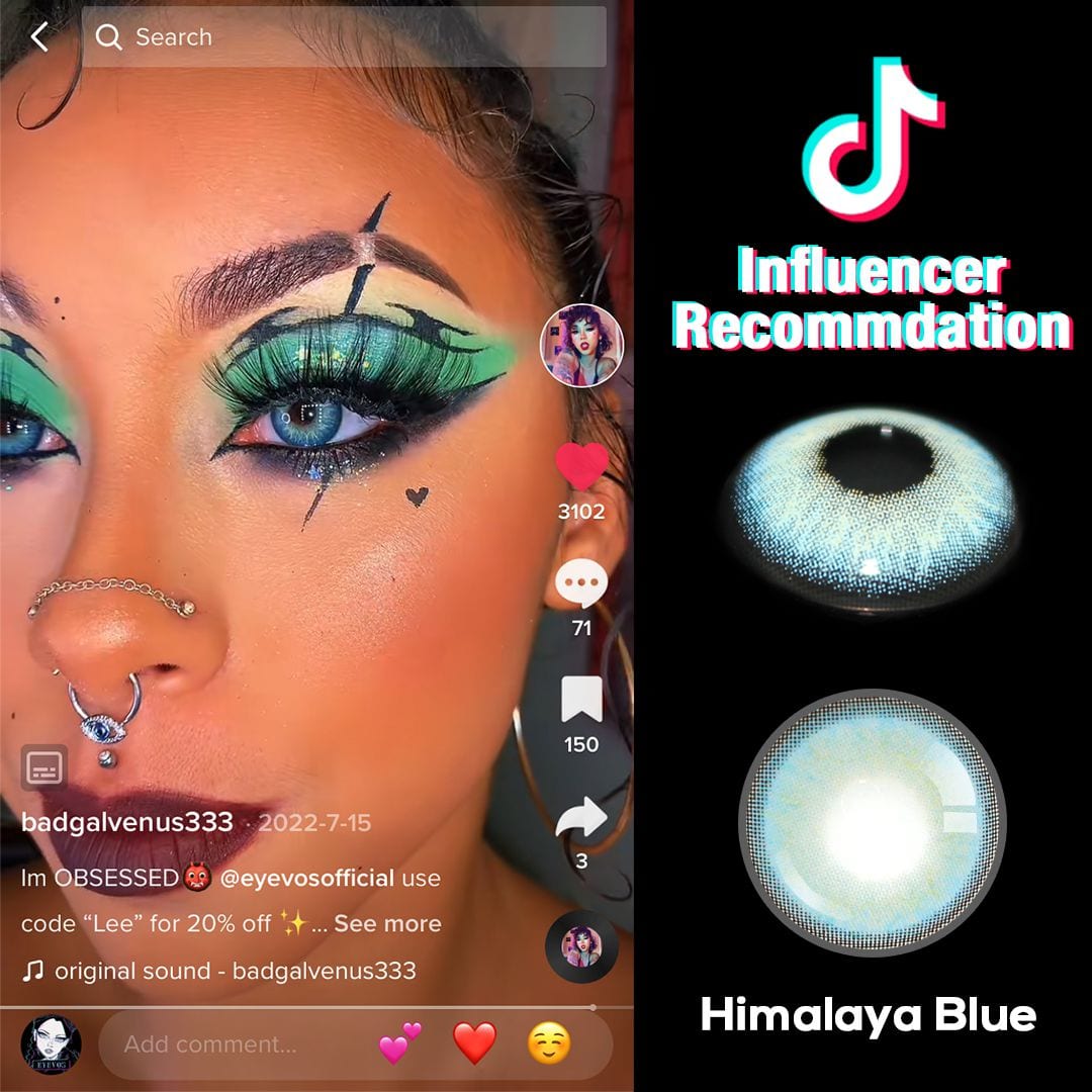 Himalaya Blue Contact Lenses