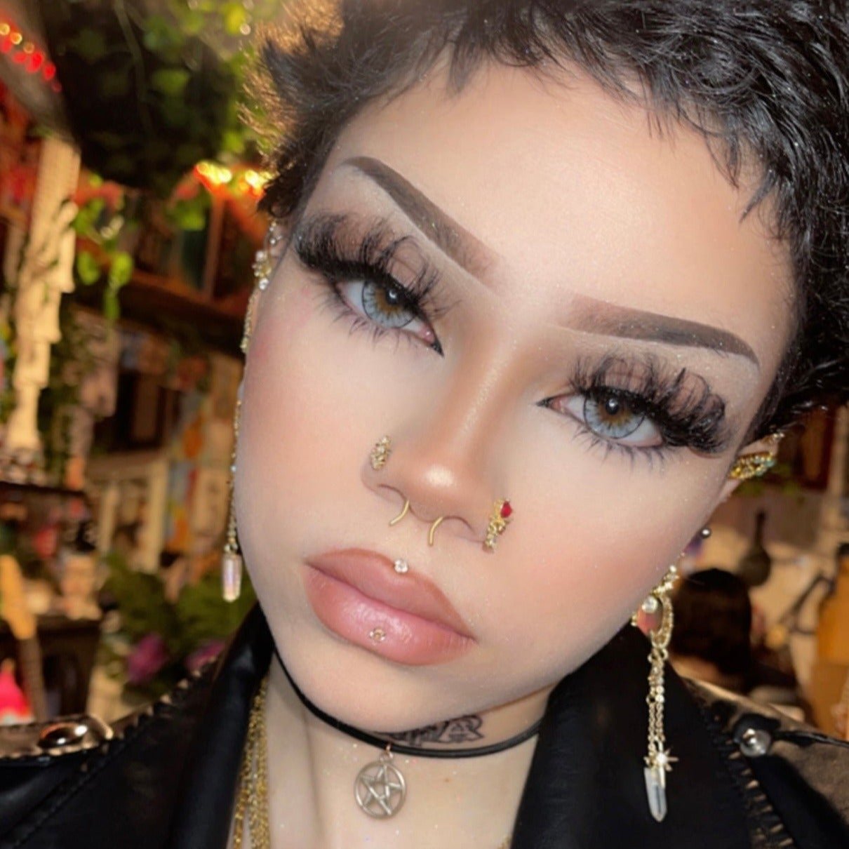 Grey Dahlia Contact Lenses