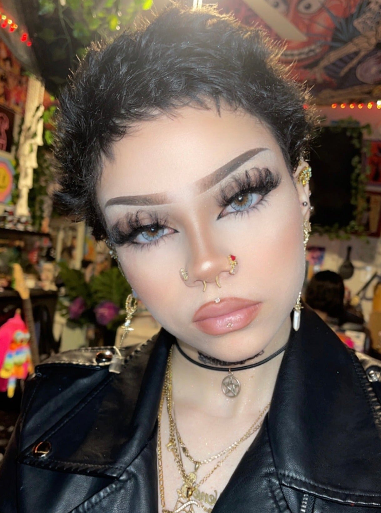 Grey Dahlia Contact Lenses