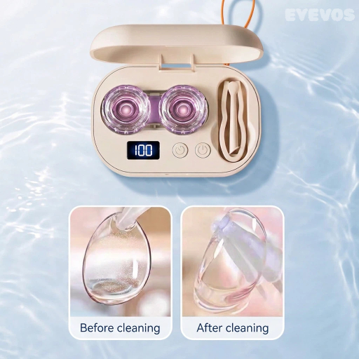 EYEVOS Sparkle Automatic Ultrasonic Contact Lens Cleaner