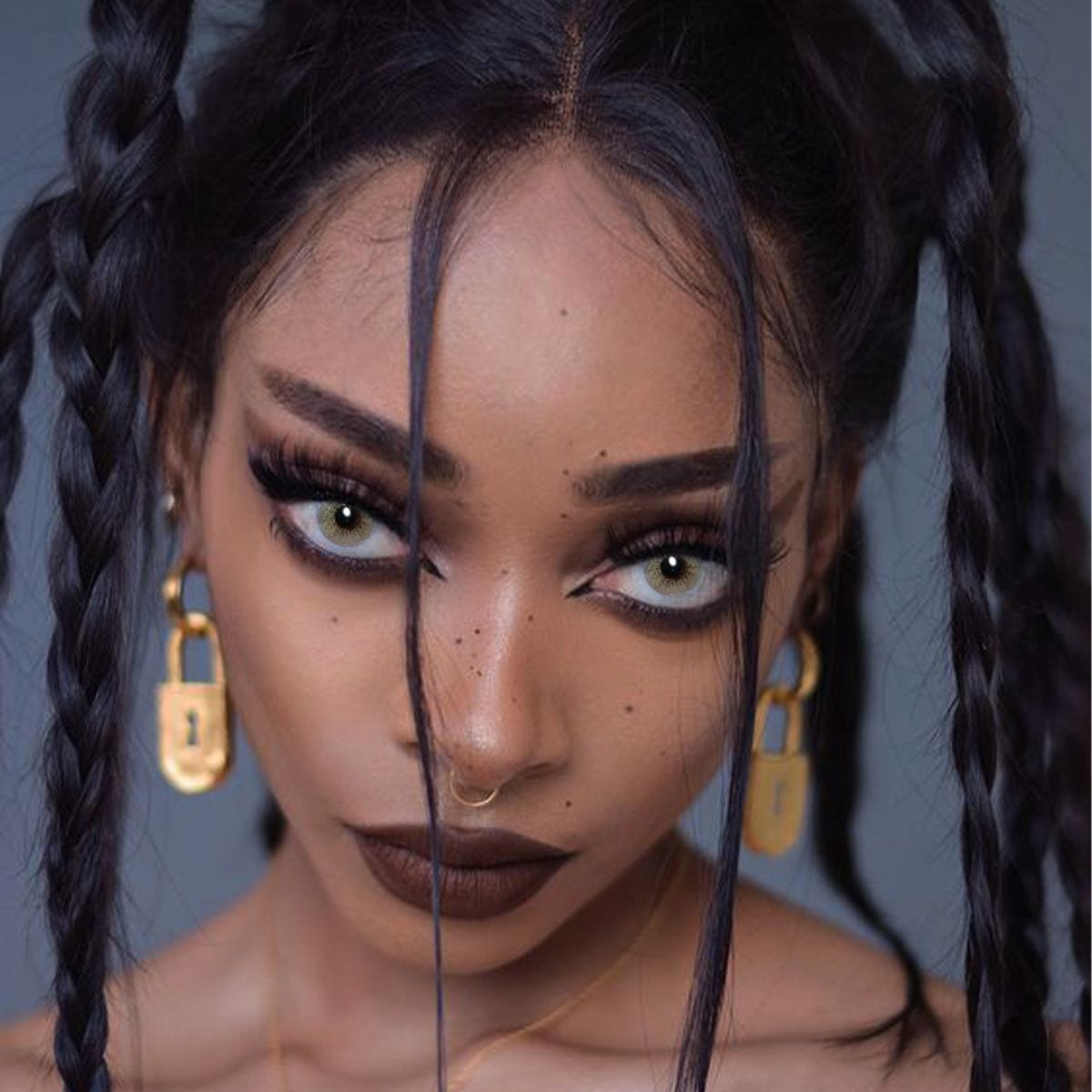 Polar Lights Blue Gray Contact Lenses