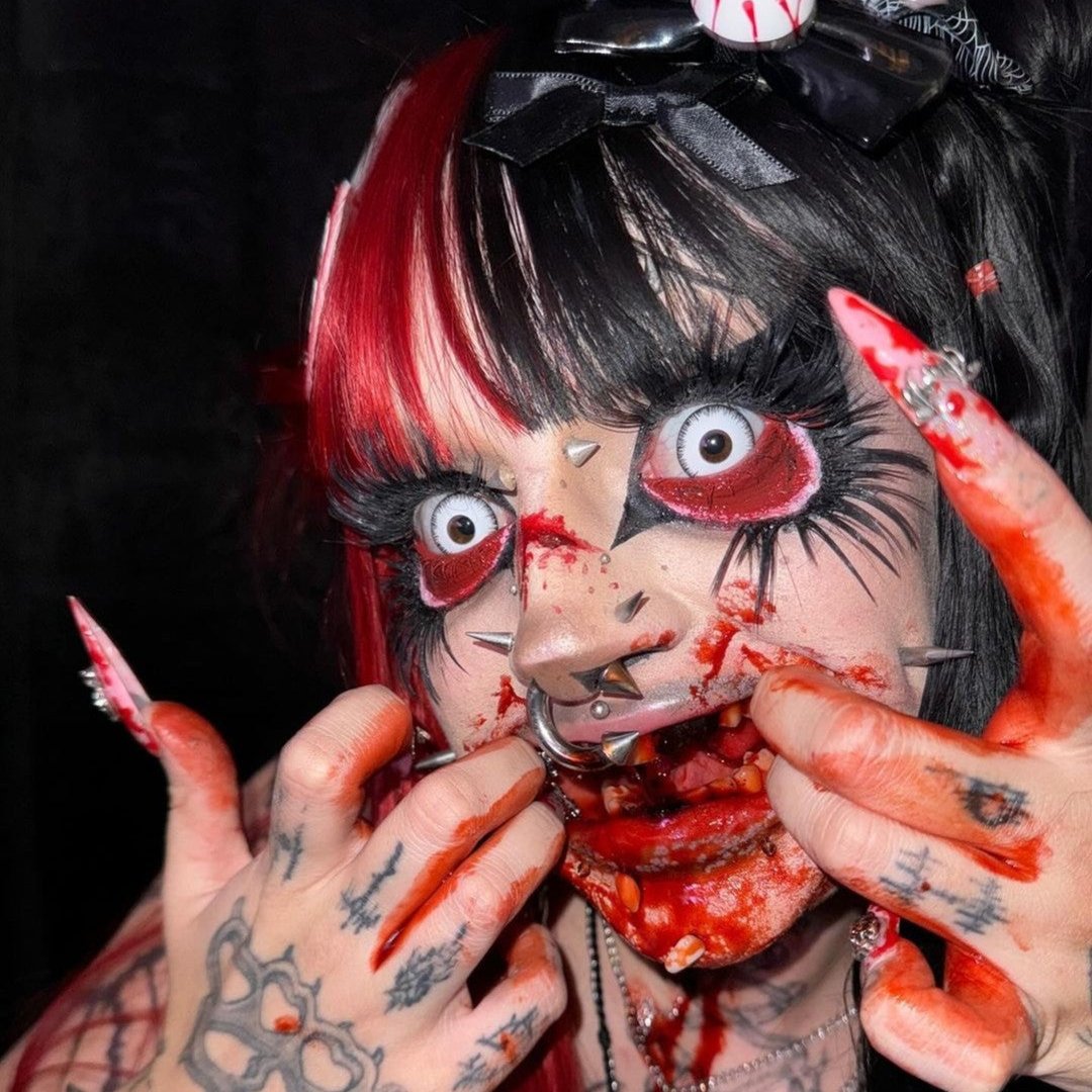 ALEXIS' Skeleton Doll Eye Mini Sclera Contact Lenses (17MM)