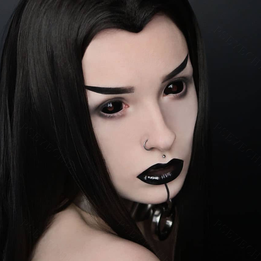 Nene's Dark Demon Doll Eye 22MM Full Sclera Contact Lenses