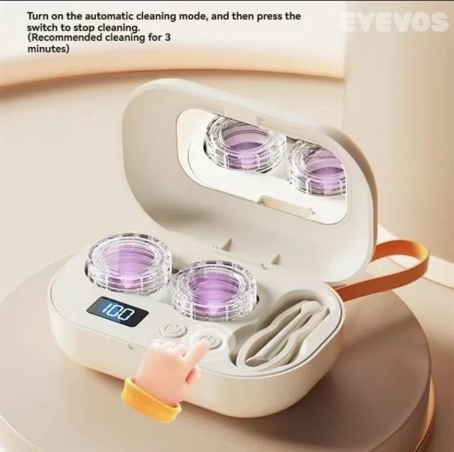 EYEVOS Sparkle Automatic Ultrasonic Contact Lens Cleaner