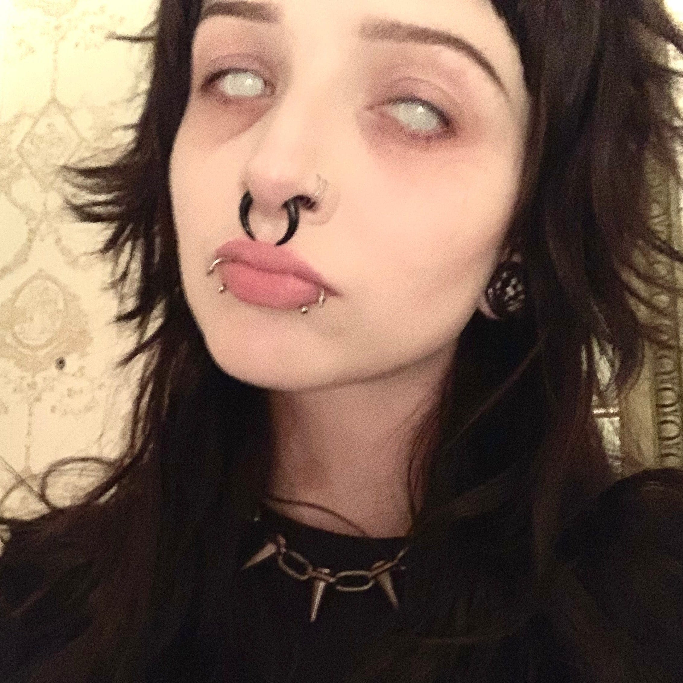 Cat's Gridding White Contact Lenses