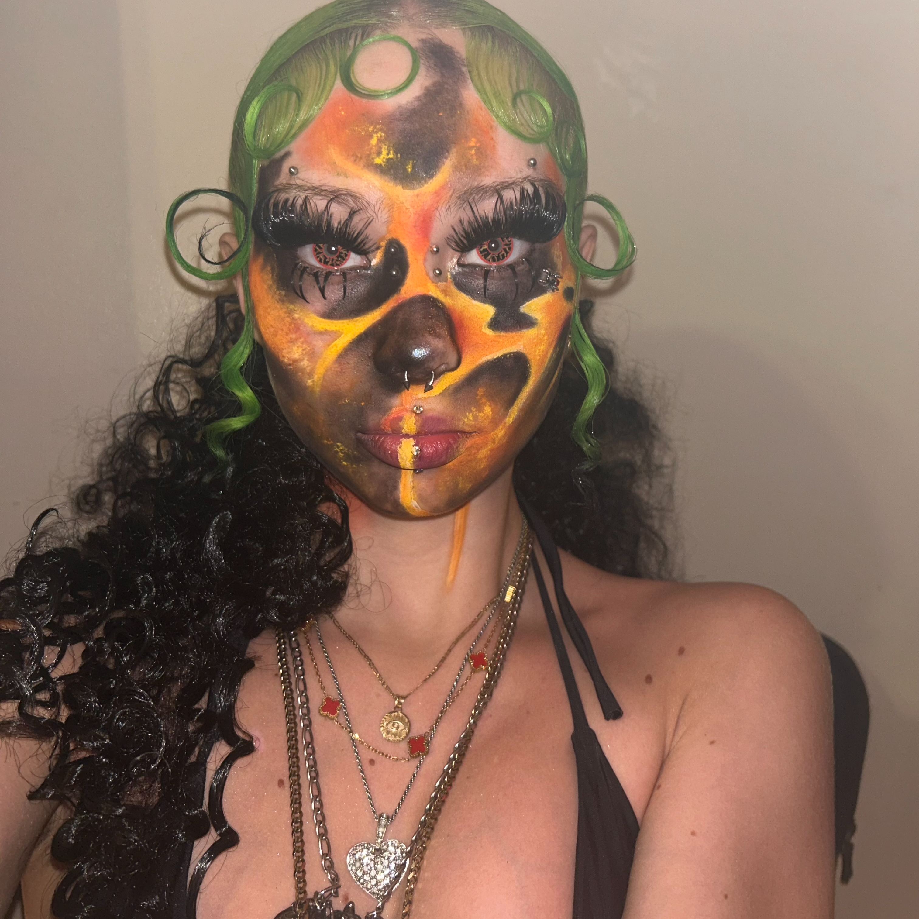 Gothamdemon's Lava Ring Contact Lenses