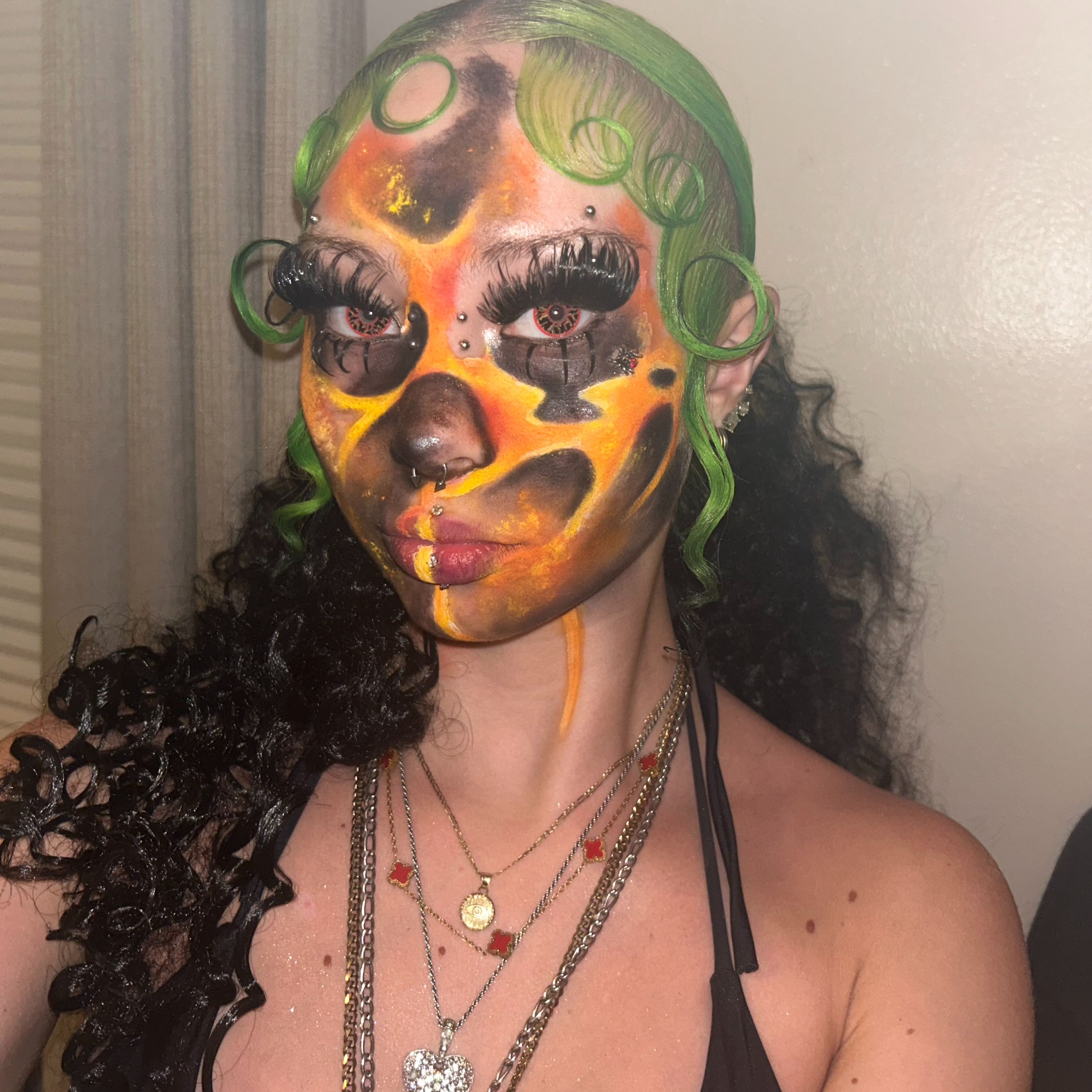 Gothamdemon's Lava Ring Contact Lenses