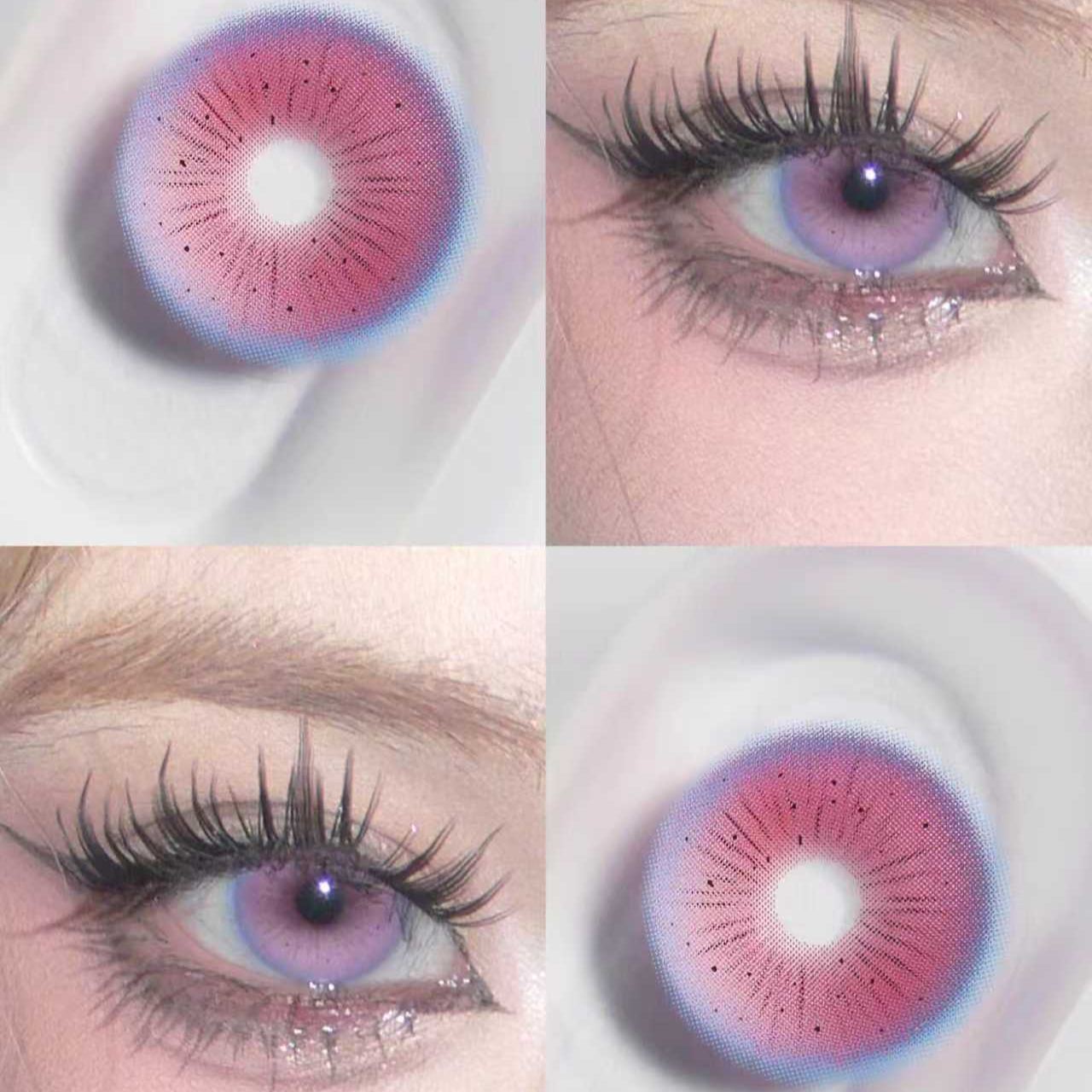 Pink Star Contact Lenses 