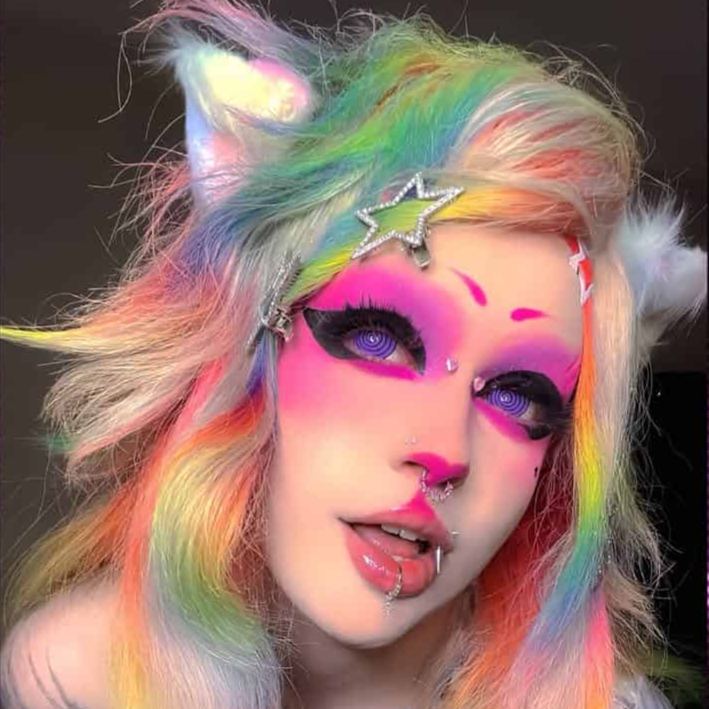 Imnotafed Purple Dizzy Doll | Enlarge | Purple |17mm | Mini Sclera | 1 Year