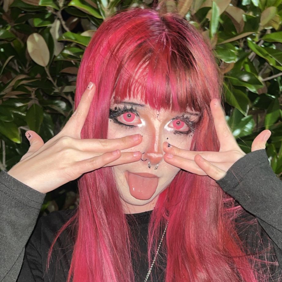 Unikittie's Pure Pink Colored Contact Lenses
