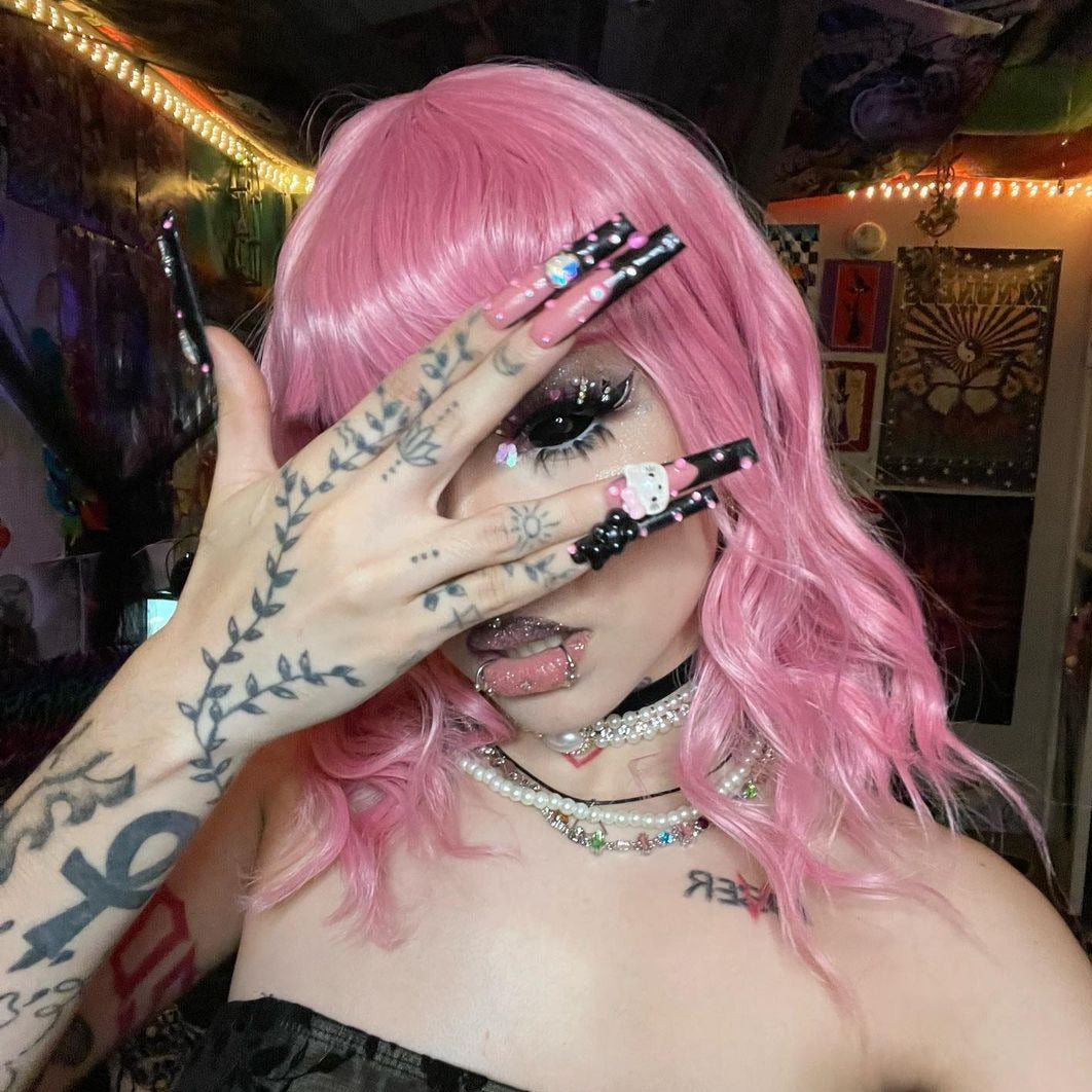 Nene's Dark Demon Doll Eye 22MM Full Sclera Contact Lenses