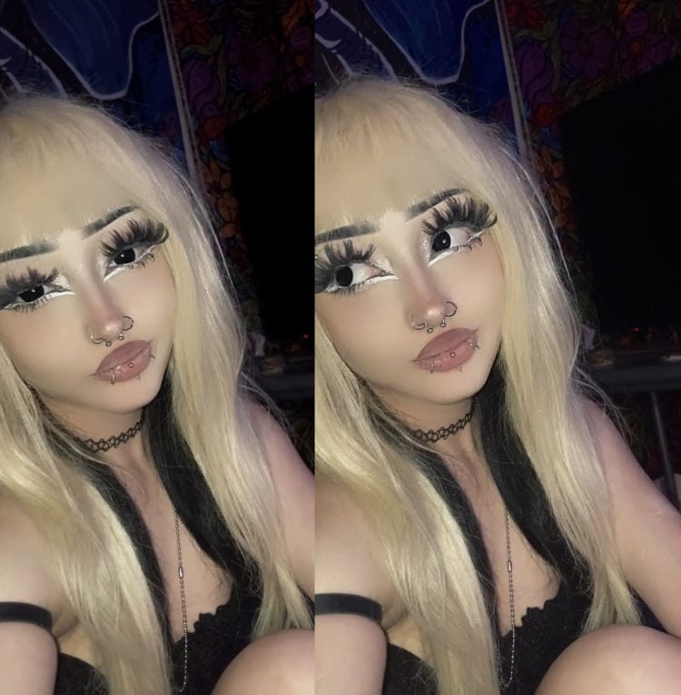 Blind Black Hole Contact Lenses