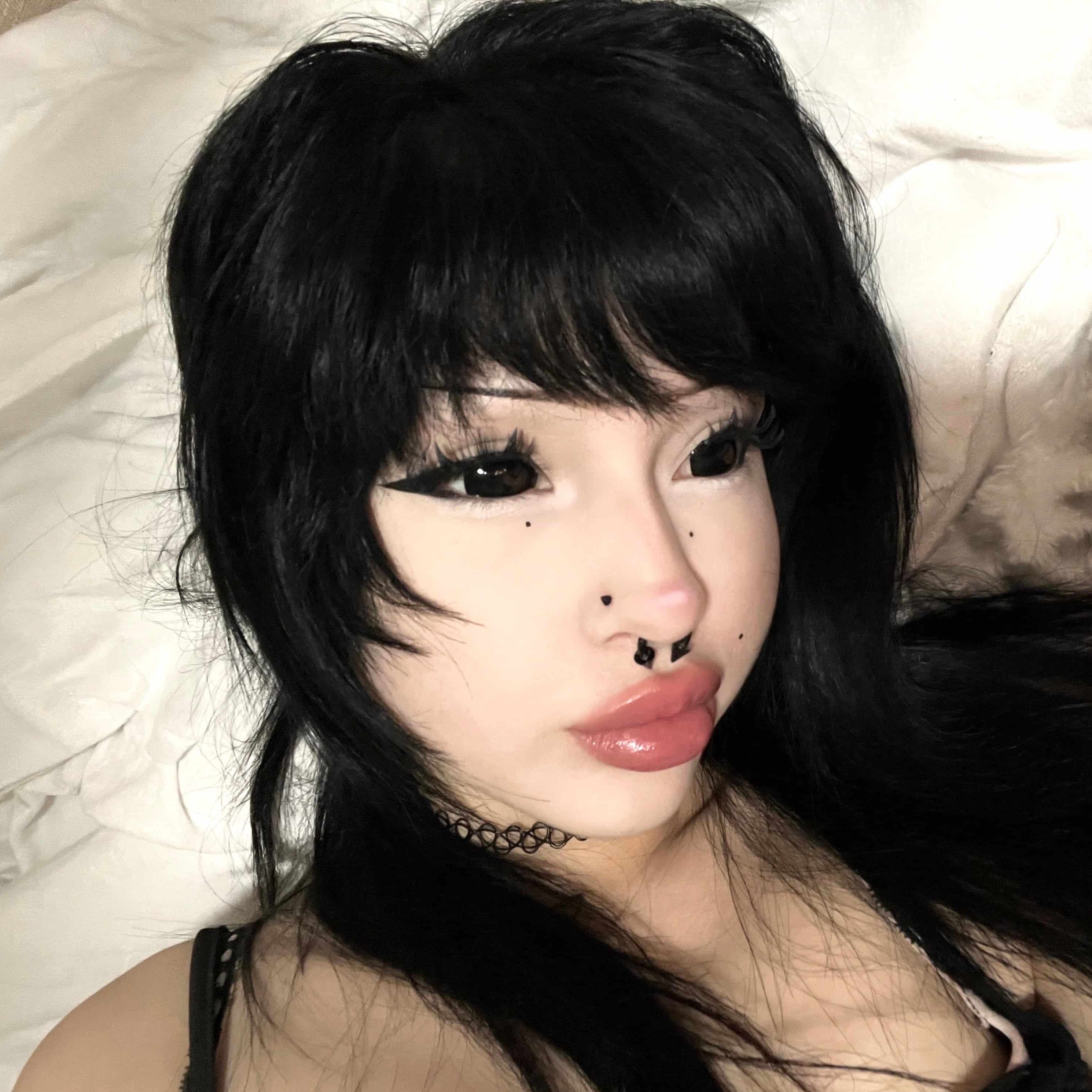 Nene's Dark Demon Doll Eye 22MM Full Sclera Contact Lenses