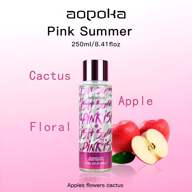 Aopoka 3007-122 Pink Summer Women'S Perfume Mist Body Spray