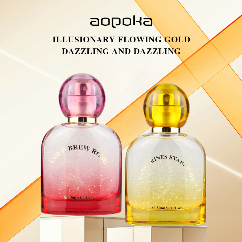 Aopoka 3014-101 Cold Brew Rose Red Floral Notes 50Ml Gold Powder Women Perfume