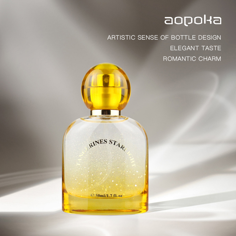 Aopoka 3014-102 Tangerines Starlight Wooden Tone Yellow 50Ml Gold Powder Women Perfume