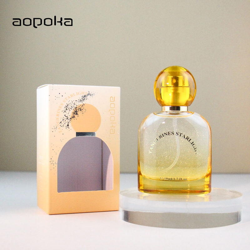 Aopoka 3014-102 Tangerines Starlight Wooden Tone Yellow 50Ml Gold Powder Women Perfume