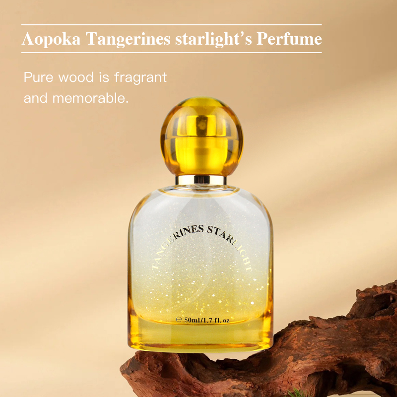 Aopoka 3014-102 Tangerines Starlight Wooden Tone Yellow 50Ml Gold Powder Women Perfume