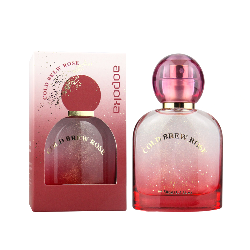 Aopoka 3014-101 Cold Brew Rose Red Floral Notes 50Ml Gold Powder Women Perfume