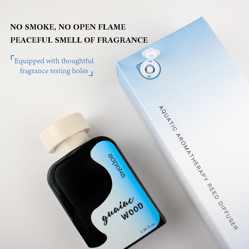 Aopoka 3018-01 Guaiac Wood 100ML Wooden Tone Reed Diffuser Air Fresher Aromatherapy