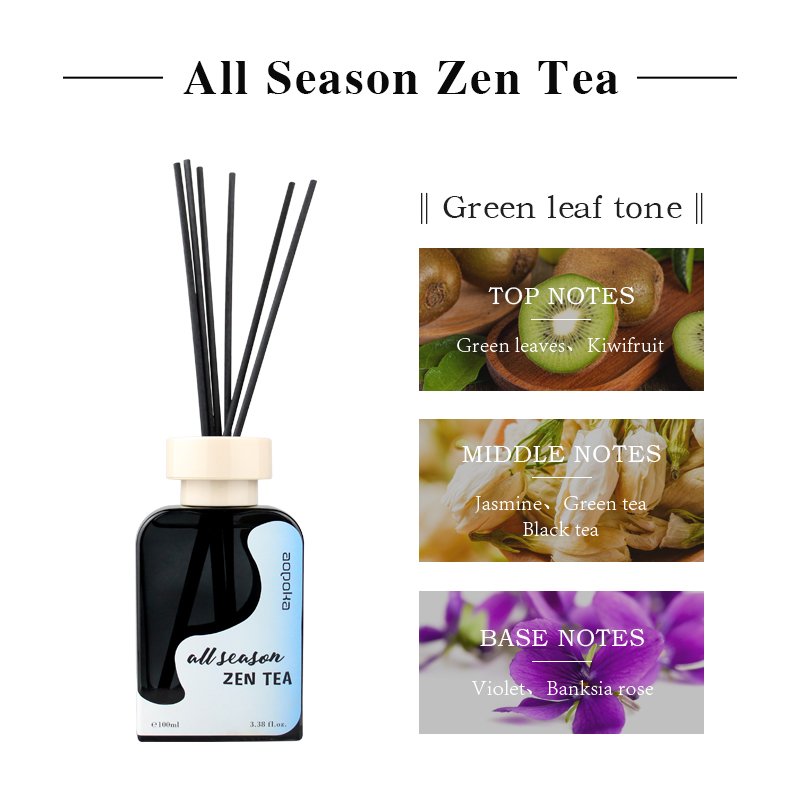Aopoka 3018-02 All Season Zen Tea 100Ml Green Leaf Tone Air Fresher Aromatherapy