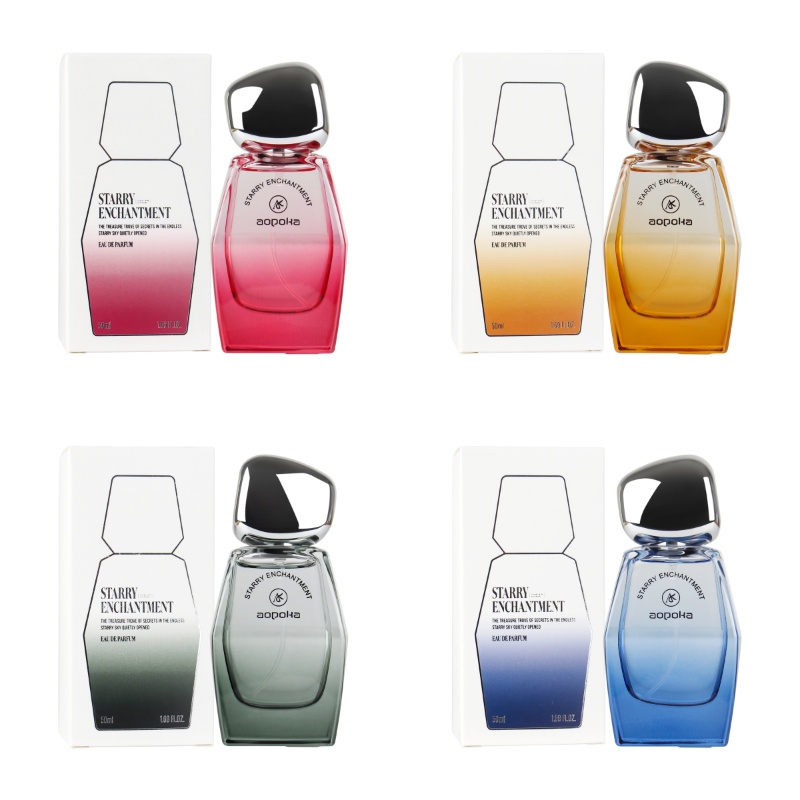 Aopoka 4 Smell 50ml Unique Bottle Women Perfume