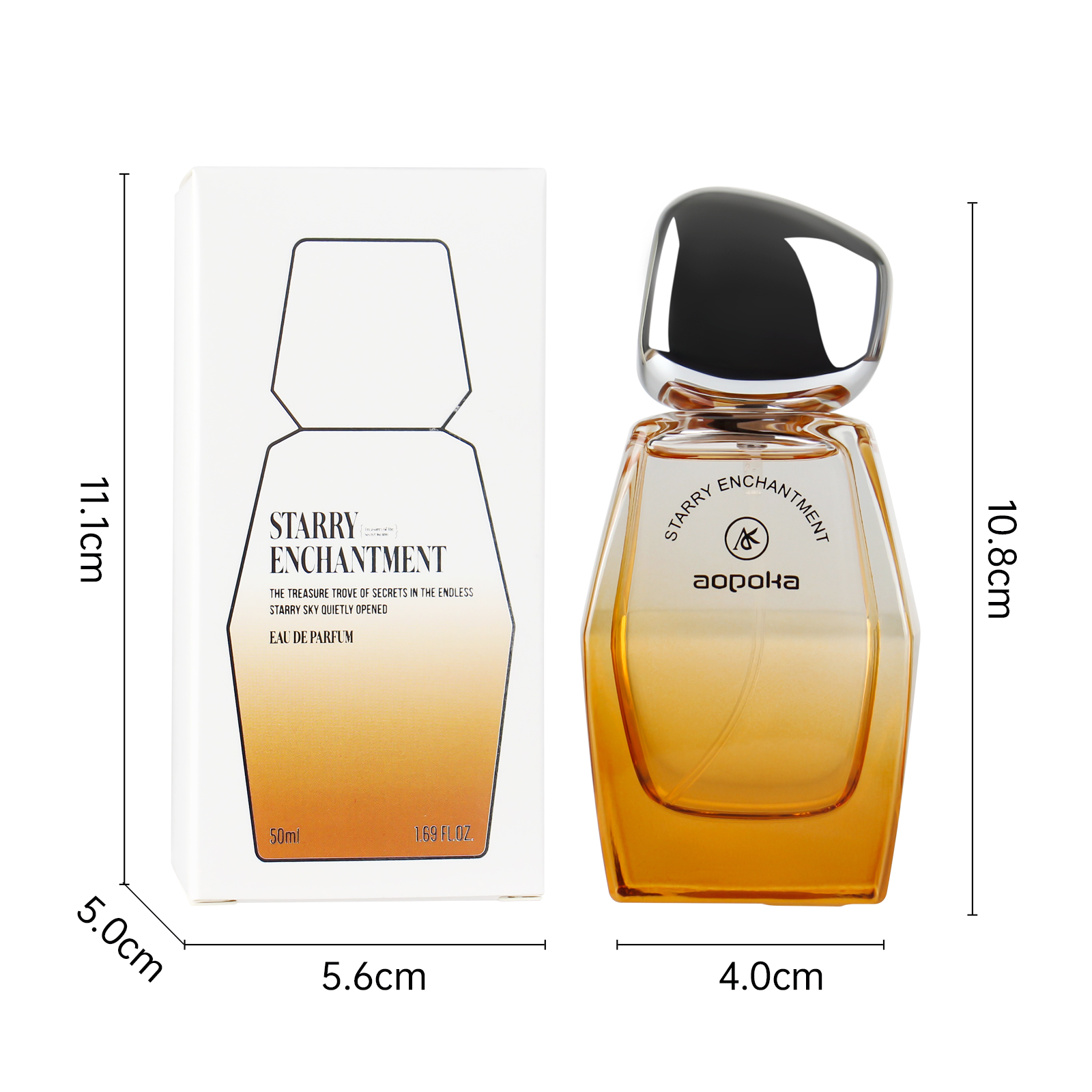 Aopoka 4 Smell 50ml Unique Bottle Women Perfume