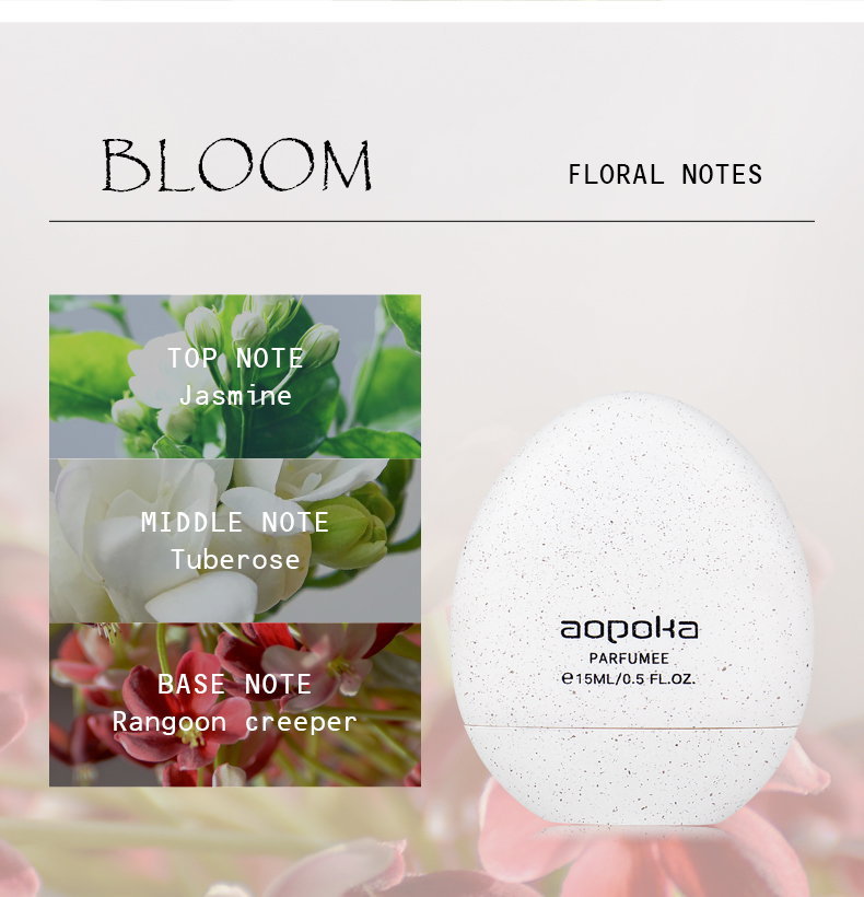 Aopoka 3020-103 Bloom Smell 15ML Egg Perfume Women And Men