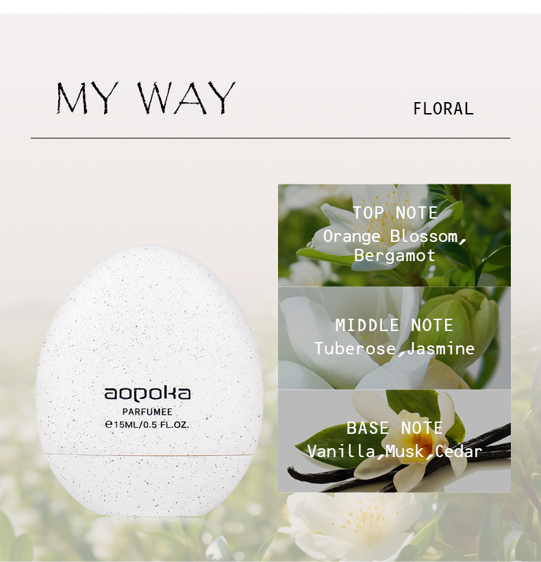 Aopoka 3020-110 My Way Smell 15ML Egg Perfume Women And Men