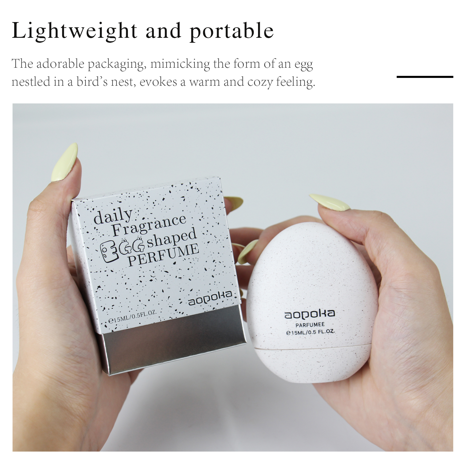 Aopoka 3020-102 Eau Rose Smell 15ML Egg Perfume Women And Men